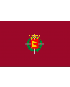 Flag: Valladolid | Ciudad de Valladolid, en Valladolid  España |  landscape flag | 1.35m² | 14.5sqft | 90x150cm | 3x5ft 
