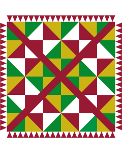 Flag: Baztan valey  Navarre - Spain |  0.06m² | 0.65sqft | 25x25cm | 10x10inch 