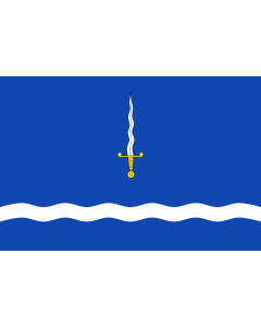 Flag: Vespella de Gaià |  landscape flag | 1.35m² | 14.5sqft | 90x150cm | 3x5ft 