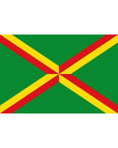 Flag: Viladasens | Apaisada | Apaïsada de proporcions dos d alt per tres de llarg |  landscape flag | 1.35m² | 14.5sqft | 90x150cm | 3x5ft 