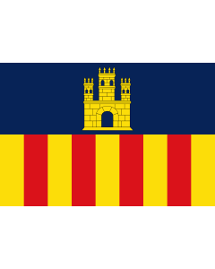 Bandera: Villanueva y Geltrú, Cataluña, España |  bandera paisaje | 2.16m² | 120x180cm 