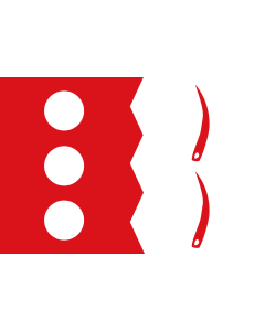 Bandera de  Villafranca de Córdoba  España  Rectangular vez y media más larga |  bandera horizontal | 2.16m² | 120x180cm 