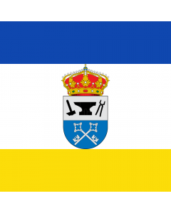 Flag: Villaherreros, Palencia, Spain |  2.16m² | 23sqft | 150x150cm | 60x60inch 