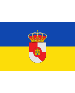 Bandera: Villanueva de la Reina, Jaén, España |  bandera paisaje | 1.35m² | 90x150cm 