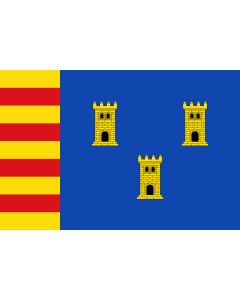 Bandera de  Villarquemado-Teruel |  bandera horizontal | 1.35m² | 90x150cm 