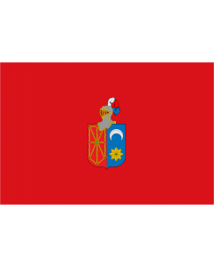 Flag: Villava Navarre - Spain |  landscape flag | 1.35m² | 14.5sqft | 90x150cm | 3x5ft 