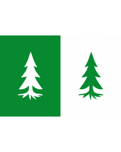 Flag: Yunquera, in Málaga province, Spain |  landscape flag | 2.16m² | 23sqft | 120x180cm | 4x6ft 