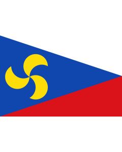 Bandera: Zamudioko ikurrina 4. proposamen 2001 |  bandera paisaje | 2.16m² | 120x180cm 