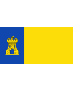 Bandera de  Municipio de Zurgena  Almería - España Según la descripción Rectangular |  bandera horizontal | 2.16m² | 100x200cm 