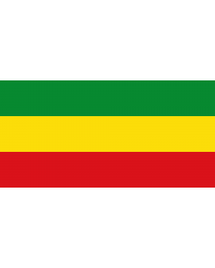 Flag: Ethiopia  1991–1996 |  landscape flag | 2.16m² | 23sqft | 100x200cm | 40x80inch 