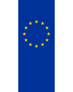 Flagge:  Europa  |  Hochformat Fahne | 3.5m² | 300x120cm 