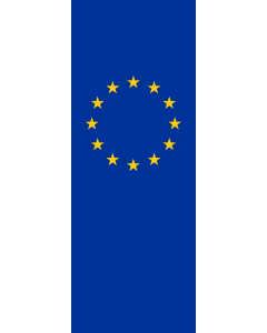 Vertical Hanging Beam Flag: Europe |  portrait flag | 6m² | 64sqft | 400x150cm | 13x5ft 
