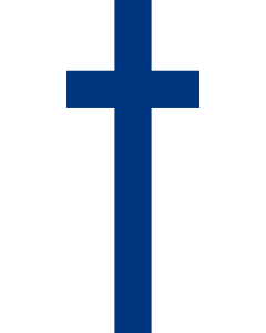 Ausleger-Flagge:  Finnland  |  Hochformat Fahne | 3.5m² | 300x120cm 