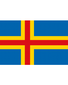 Flag: Åland Islands |  landscape flag | 0.06m² | 0.65sqft | 20x30cm | 8x12in 