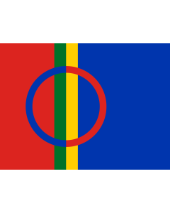 Flag: Lapland |  landscape flag | 0.375m² | 4sqft | 50x70cm | 20x28inch 