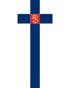 Flagge:  Finnland  |  Hochformat Fahne | 3.5m² | 300x120cm 