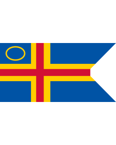 Bandera de  Åland Yachting Clubs | This file is in the public domain in Finland because it is a part of a decision or a statement issued by a public authority or other public body in Finland and is not an independent work |  bandera horizontal | 2.16m² | 