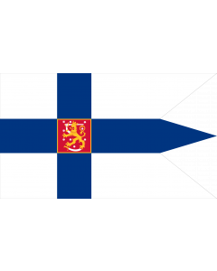 Flag: The swallow-tailed state flag of Finland |  landscape flag | 1.35m² | 14.5sqft | 90x150cm | 3x5ft 