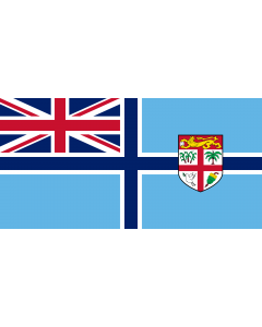 Flag: Civil Air Ensign of Fiji |  landscape flag | 2.16m² | 23sqft | 100x200cm | 40x80inch 