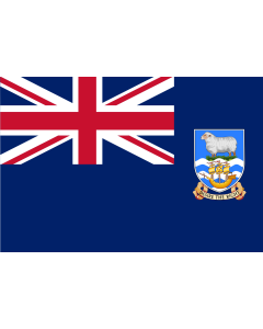 Flag: Falkland Islands (Malvinas) |  landscape flag | 0.06m² | 0.65sqft | 20x30cm | 8x12in 