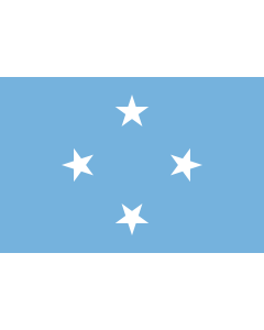 Flag: Micronesia |  landscape flag | 0.135m² | 1.5sqft | 30x45cm | 1x1.5foot 