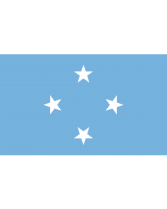 Bandera: Micronesia |  bandera paisaje | 1.35m² | 90x150cm 