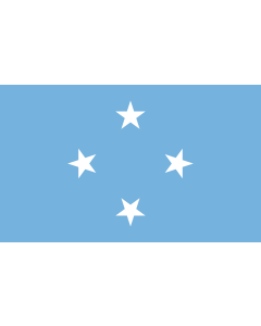 Bandera: Micronesia |  bandera paisaje | 2.4m² | 120x200cm 