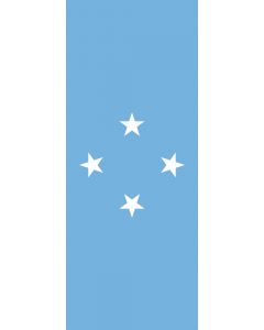 Flag: Micronesia |  portrait flag | 3.5m² | 38sqft | 300x120cm | 10x4ft 