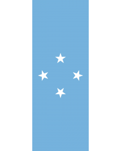 Flag: Micronesia |  portrait flag | 6m² | 64sqft | 400x150cm | 13x5ft 