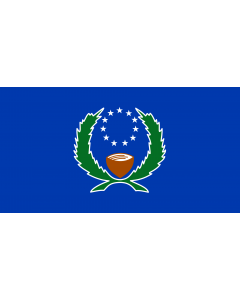 Flag: Pohnpei |  landscape flag | 1.35m² | 14.5sqft | 85x160cm | 33x60inch 