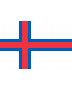 Flag: Faroe Islands |  landscape flag | 2.16m² | 23sqft | 120x180cm | 4x6ft 