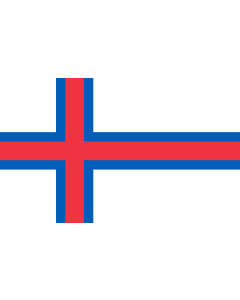Flag: Faroe Islands |  landscape flag | 1.35m² | 14.5sqft | 90x150cm | 3x5ft 