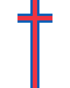 Drapeau: Îles Féroé |  portrait flag | 3.5m² | 300x120cm 