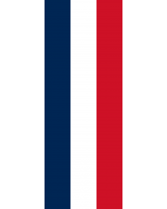 Vertical Hanging Beam Flag: France |  portrait flag | 6m² | 64sqft | 400x150cm | 13x5ft 