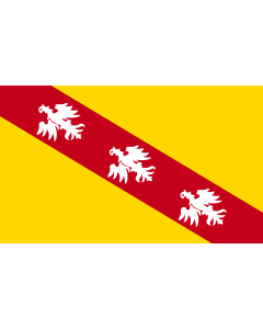 Flag: Lorraine |  landscape flag | 1.35m² | 14.5sqft | 90x150cm | 3x5ft 