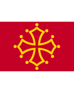 Flag: Midi-Pyrénées |  landscape flag | 0.135m² | 1.5sqft | 30x45cm | 1x1.5foot 