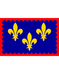 Flag: Region Berry in France |  landscape flag | 0.06m² | 0.65sqft | 20x30cm | 8x12in 