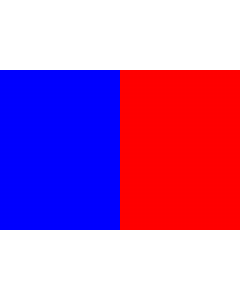 Flag: Commune de Petite-Synthe  59  Nord-France | Commune de Petite-Synthe  59  Nord-France  Divisé en deux verticalement |  landscape flag | 2.16m² | 23sqft | 120x180cm | 4x6ft 