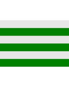 Flag: Commune de Saint-Pol-sur-Mer  59  Nord-France | Commune de Saint-Pol-sur-Mer  59  Nord-France « Fascé de 6 pièces de sinople et d  argent |  landscape flag | 2.16m² | 23sqft | 120x180cm | 4x6ft 