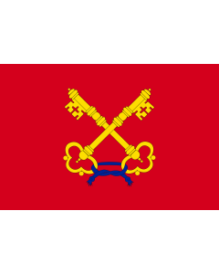 Flag: Comtat Venaissin in France around Avignon |  landscape flag | 1.35m² | 14.5sqft | 90x150cm | 3x5ft 