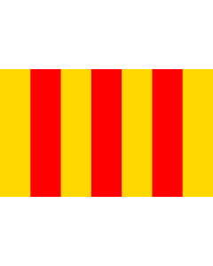 Flag: County of Foix in France |  landscape flag | 1.35m² | 14.5sqft | 90x150cm | 3x5ft 