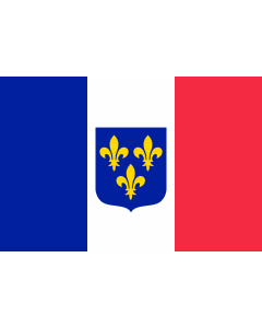 Flag: Constitutional Royal France no Crown | A fictional flag of Royal France |  landscape flag | 2.16m² | 23sqft | 120x180cm | 4x6ft 