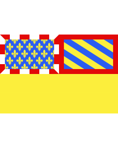 Flag: Côte-d Or |  landscape flag | 2.16m² | 23sqft | 120x180cm | 4x6ft 