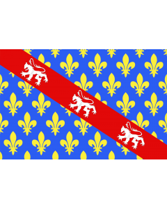 Flag: Creuse |  landscape flag | 2.16m² | 23sqft | 120x180cm | 4x6ft 