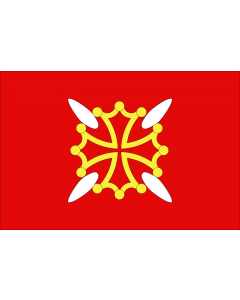 Flag: Haute-Garonne |  landscape flag | 2.16m² | 23sqft | 120x180cm | 4x6ft 