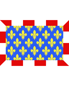 Flag: Indre-et-Loire |  landscape flag | 0.06m² | 0.65sqft | 20x30cm | 8x12in 