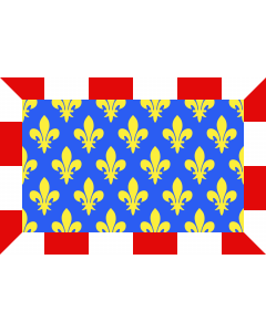 Flag: Indre-et-Loire |  landscape flag | 2.16m² | 23sqft | 120x180cm | 4x6ft 