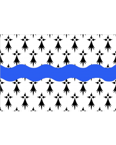 Flag: Fr département Loire-Atlantique | BLASON NON OFFICIEL Bonjour |  landscape flag | 2.16m² | 23sqft | 120x180cm | 4x6ft 