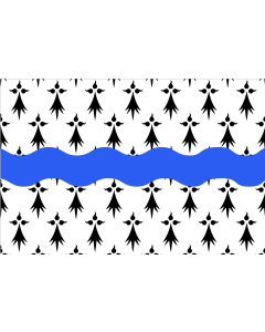 Bandiera: Fr département Loire-Atlantique | Banniel departamant al Liger-Atlantel | bandiera paesaggio | 1,35&nbsp;m² | 90&nbsp;×&nbsp;150&nbsp;cm 