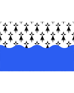 Flag: Morbihan |  landscape flag | 1.35m² | 14.5sqft | 90x150cm | 3x5ft 